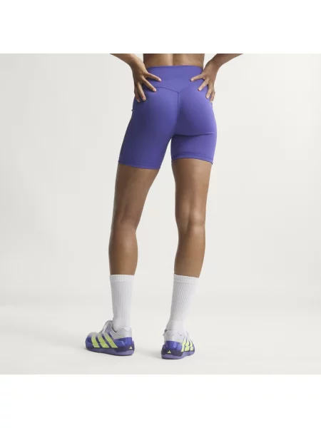 Krótkie legginsy Optime Workout fioletowe