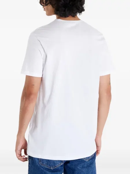 Tricou Boss cu decolteu în U alb