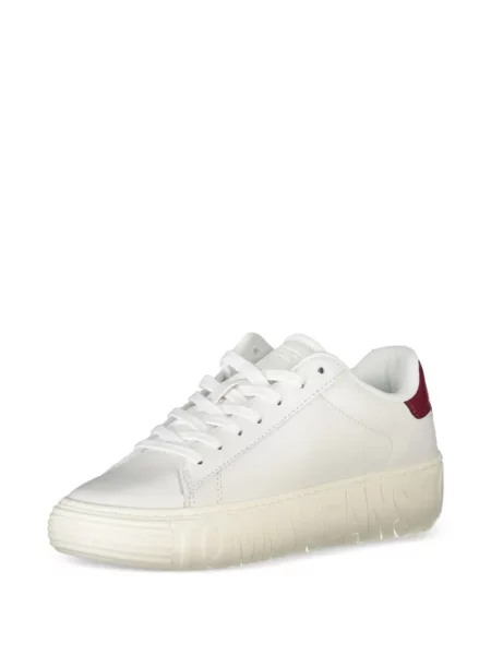 Bőr sneaker Tommy Hilfiger fehér