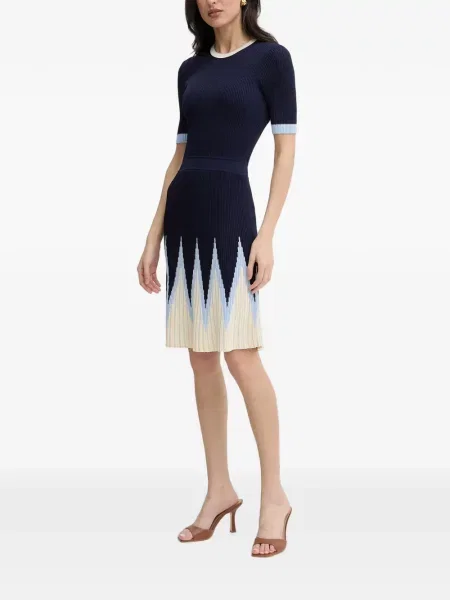 Rochie mini Silvian Heach tricotate albastru