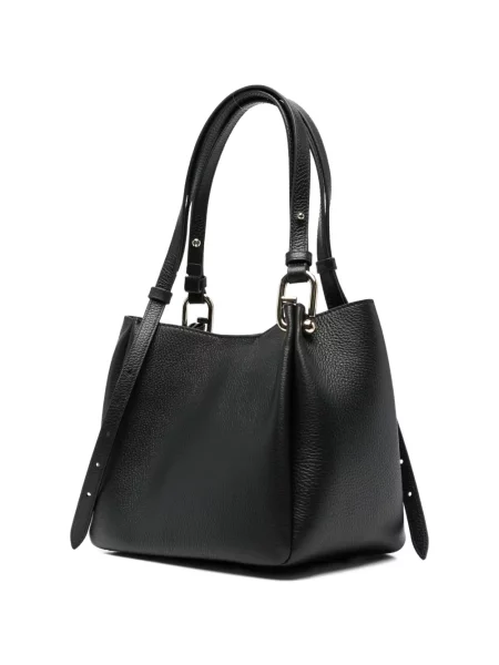 Geantă shopper Furla cu autograf negru