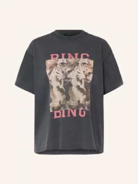 Anine Bing Tričko Cade tmavě / hnědá / růžová šedá