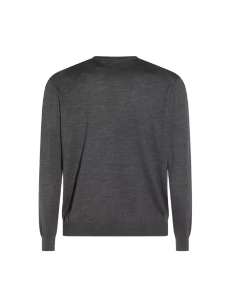 Sweter Malo wełniany szary
