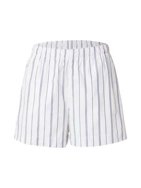 Abercrombie & Fitch Pantaloni albastru marin alb