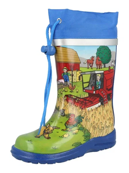 BECK Cizme de cauciuc Bauernhof nisipiu / albastru regal / închis / verde / roșu gri