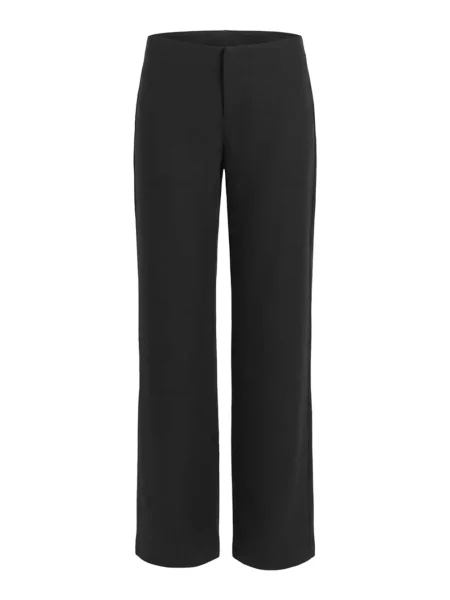 Pantaloni Reformation cu talie joasă de in negru