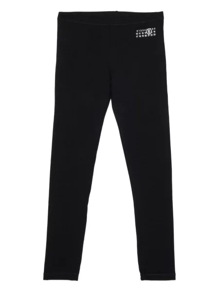 Legginsy dziecięce Mm6 Maison Margiela czarne