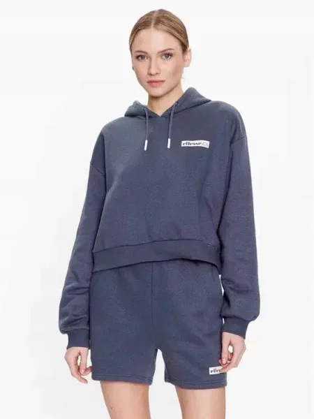 ELLESSE BLUZA Z KAPTUREM SPORTOWA niebieski