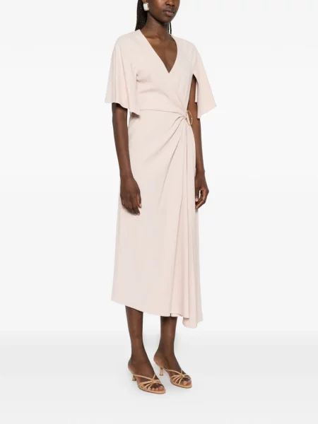Rochie Max Mara asimetrică roz