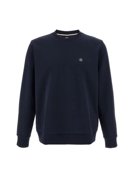 Bluza Boss polarowa z logo niebieska