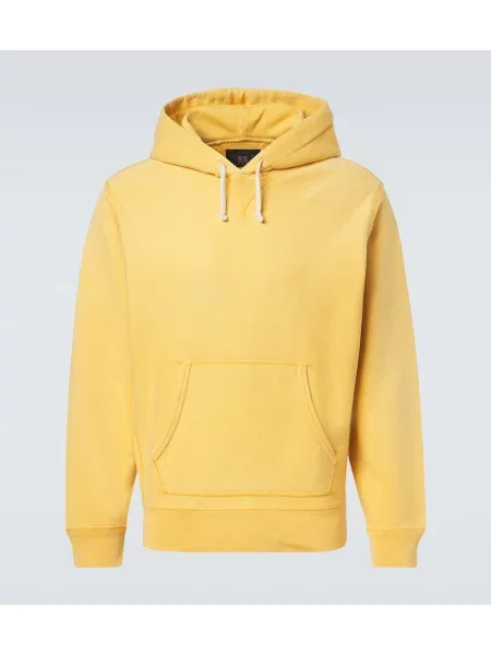 Hoodie Rrl iz flisa rumena