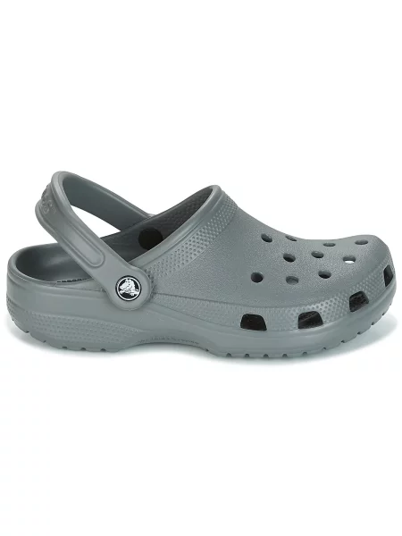 Klasické pantofle Crocs šedé