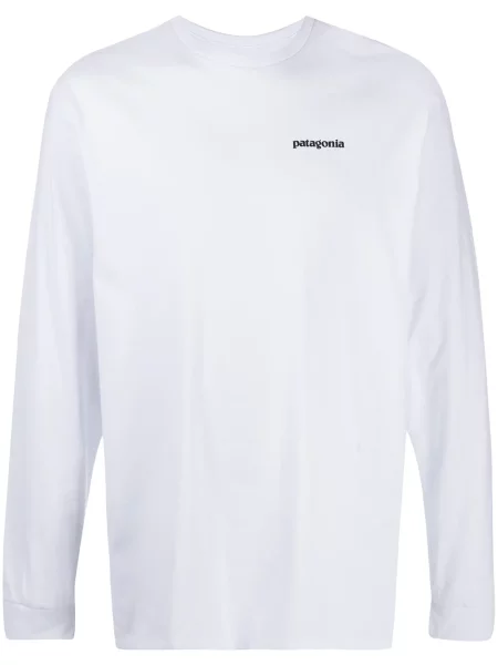 Tricou Patagonia lung alb