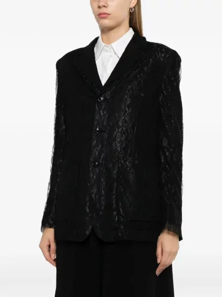 Sacou Comme Des Garçons din dantelă negru