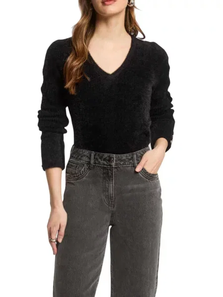 Pulover Morgan De Toi cu decolteu în V negru