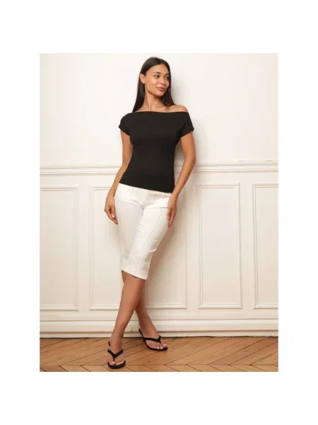 Top La Modeuse negru