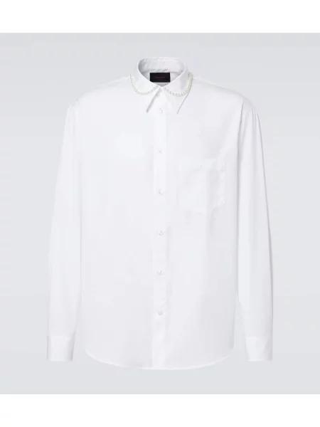 Poplínová košile Simone Rocha bílá