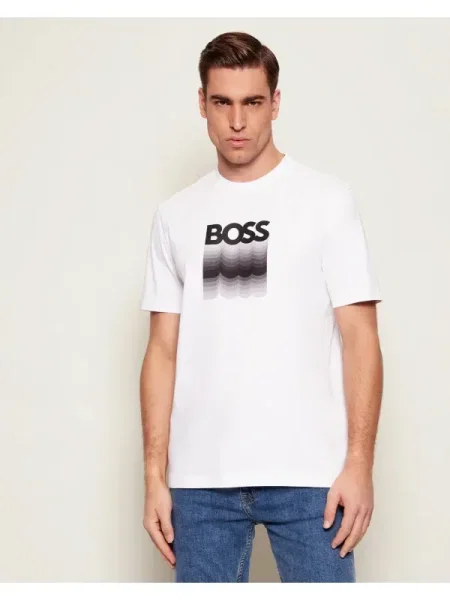 BOSS ORANGE Tricou Te_Insignia | regular fit alb
