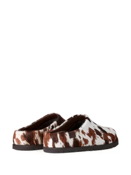 Papuci tip mules Ugg alb