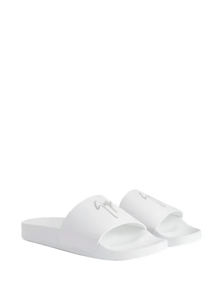 Sneakerși Giuseppe Zanotti din piele cu imagine alb