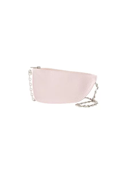Torebka Burberry skórzana różowa