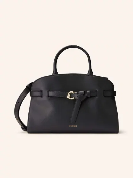 Torebka Coccinelle skórzana czarna