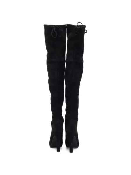 Μπότες Stuart Weitzman σουέτ μαύρο
