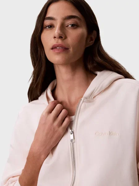 Махрове худі Calvin Klein біле