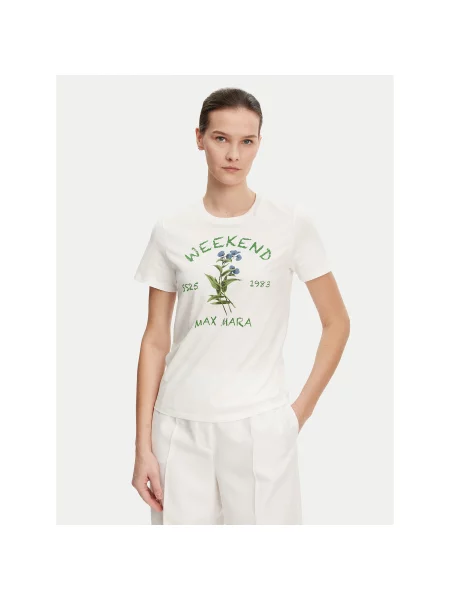 Weekend Max Mara T-Shirt Teiera Regular Fit λευκό