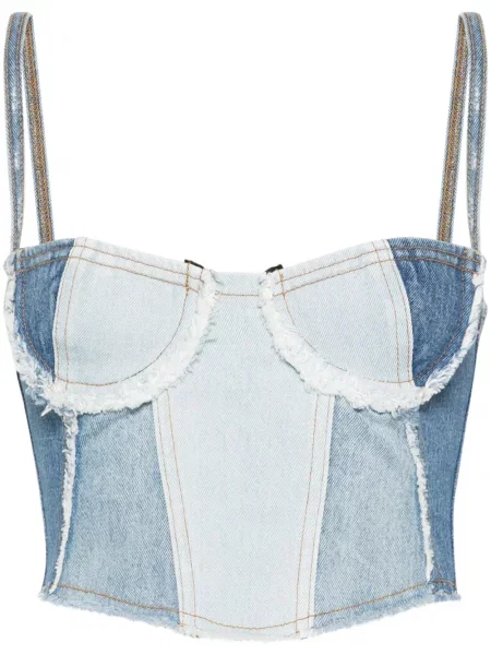 Decupat top Chiara Ferragni albastru
