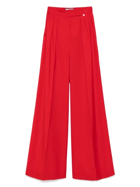 Szerokie spodnie Nissa czerwone