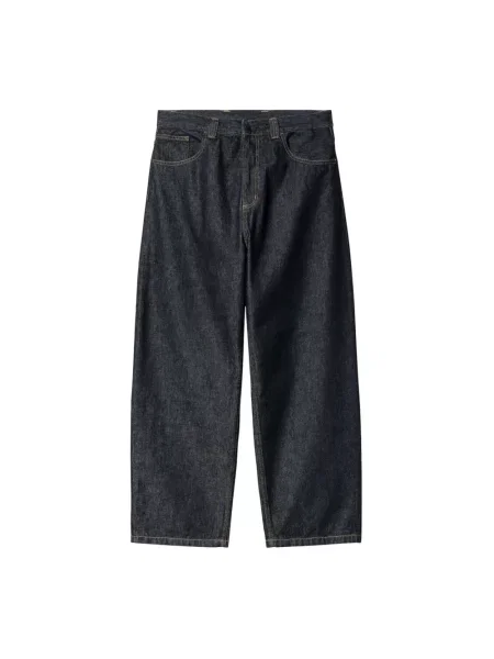 Szerokie jeansy Carhartt Wip niebieskie