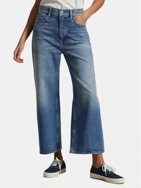 Polo Ralph Lauren Džínsy Bootcut Fit modrá