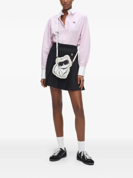 Geanta crossbody Karl Lagerfeld alb