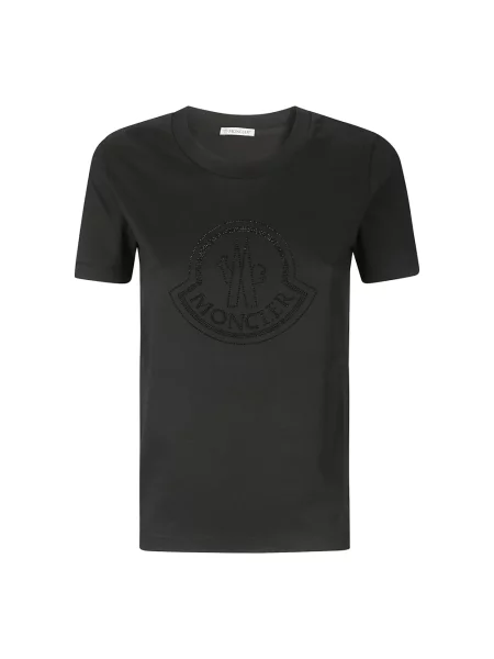 Koszulka Moncler z logo czarna