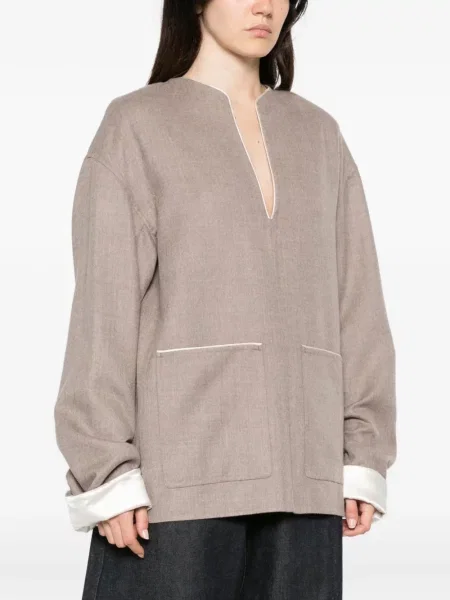 Top Carven cu decolteu în V