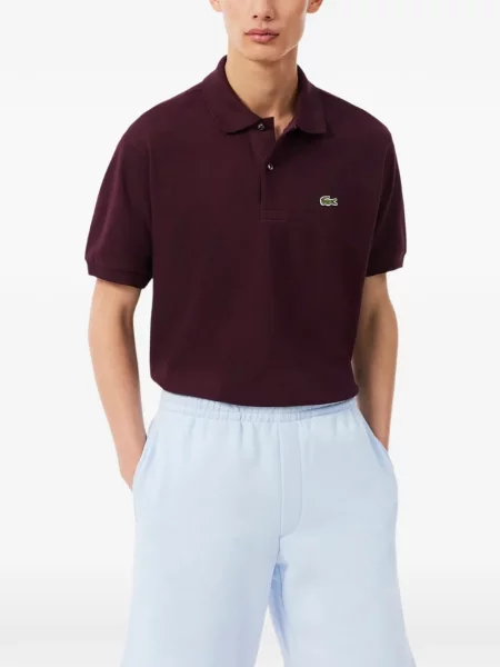 Tricou polo Lacoste cu autograf roșu