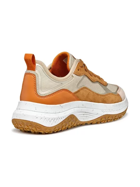 Sneakers boty Geox D OLIVIERA + GRIP hnědá