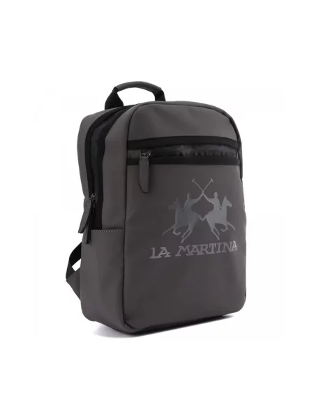 Torba La Martina z logo szara