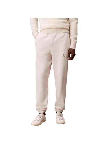 Fleece fleece melegítő felső Calvin Klein Jeans bézs