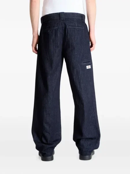 Pantaloni Dickies cu model herringbone albastru