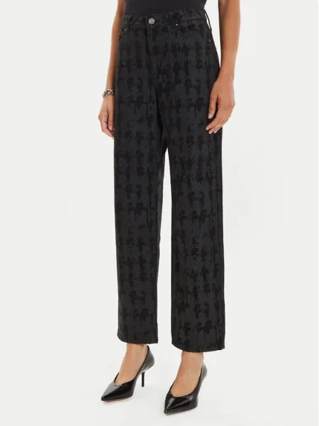 KARL LAGERFELD Blugi Straight Fit negru