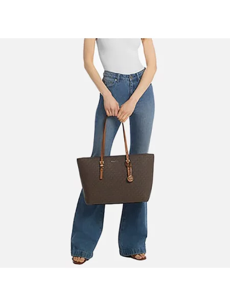 Torebka Michael Kors z logo brązowa
