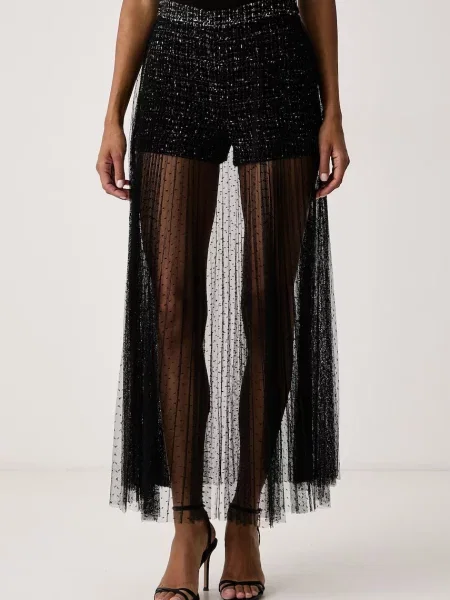 Twinset fustă-pantalon pentru femei negru