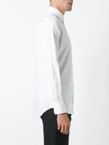 Cămașă Dsquared2 clasică din țesătură twill alb