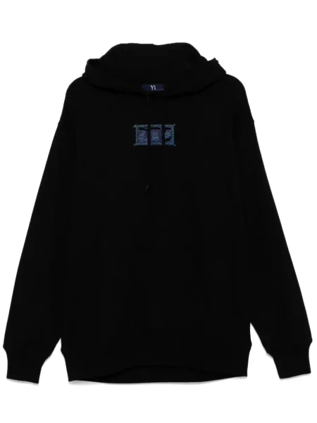 Bluza z kapturem Ys z nadrukiem czarna