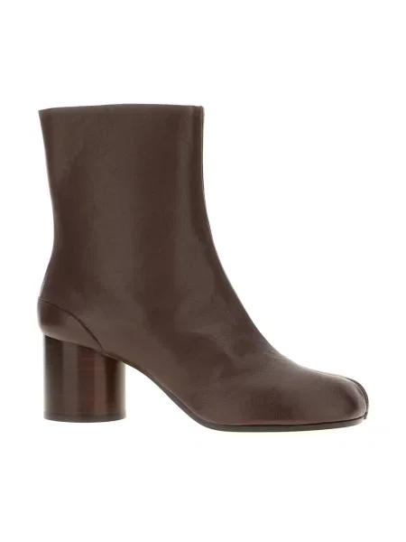 Botki Maison Margiela skórzane brązowe