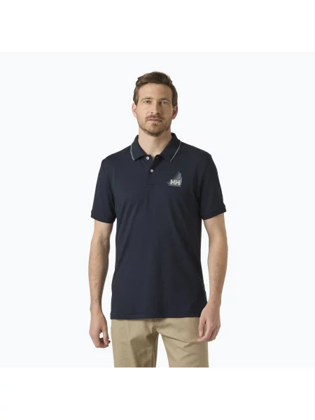 Tricou polo pentru bărbați Helly Hansen Hp Figari Polo navy albastru închis