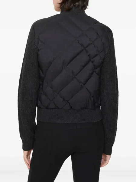 Pikowana kurtka Burberry wełniana czarna