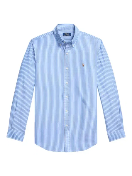 Ριγέ polo Polo Ralph Lauren με κουκούλα με αυτόγραφο λευκό